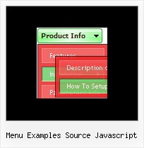 Menu Examples Source Javascript Script Pull Down Menu