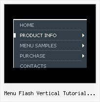 Menu Flash Vertical Tutorial Deroulant Dropdown Menu Samples