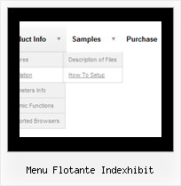 Menu Flotante Indexhibit Creating Scroll Menu