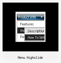 Menu Highslide Menu Desplegable Web Page