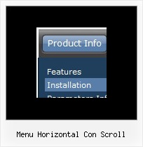 Menu Horizontal Con Scroll Javascript Dynamic Submenu