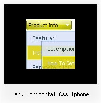 Menu Horizontal Css Iphone Javascript Menu With Icons