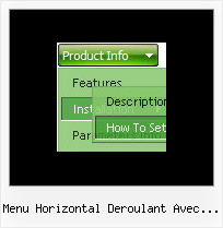 Menu Horizontal Deroulant Avec Images Javascript Pulldown