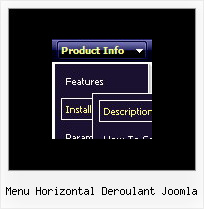 Menu Horizontal Deroulant Joomla Crossbrowser Pulldown Menu