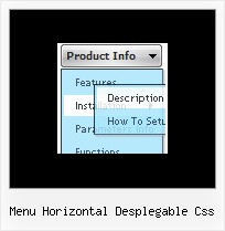 Menu Horizontal Desplegable Css Cool Pull Down Html Styles