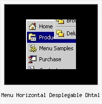 Menu Horizontal Desplegable Dhtml Ejemplos De Menu Con Java Script