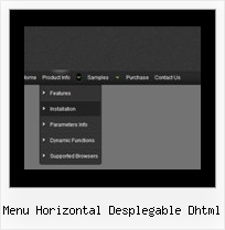 Menu Horizontal Desplegable Dhtml Crossframe Dhtml Menu