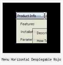 Menu Horizontal Desplegable Rojo File Maker Ejemplos