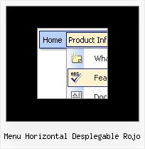 Menu Horizontal Desplegable Rojo Cross Browser Transparency Drop Down
