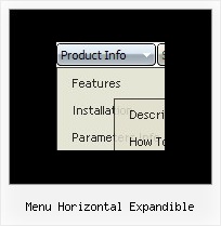 Menu Horizontal Expandible Example Drop Down Menu Javascript