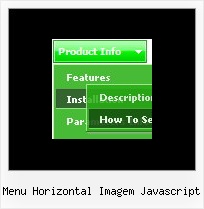 Menu Horizontal Imagem Javascript Dropdown
