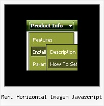 Menu Horizontal Imagem Javascript Html Menu Bars