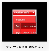 Menu Horizontal Indexhibit Dropdown Rollover