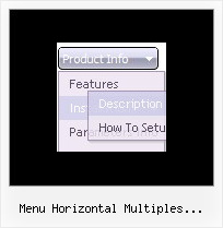 Menu Horizontal Multiples Submenus Flash Download Slide In Menu Codes