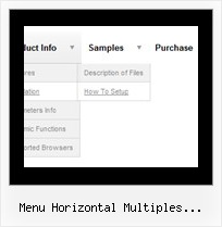 Menu Horizontal Multiples Submenus Flash Download Javascript Navbar Tutorial