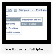 Menu Horizontal Multiples Submenus Flash Download Fireworks Transparent Drop Down Menu