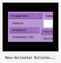 Menu Horizontal Multiples Submenus Flash Download Sample Javascript Create Drop Down Menu