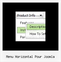 Menu Horizontal Pour Joomla Create Javascript Menubars