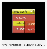 Menu Horizontal Sliding Side Ejemplo Mouseover Ready Made Javascript