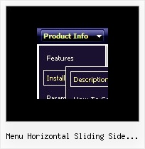 Menu Horizontal Sliding Side Ejemplo Javascript Popup Menu Samples