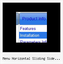 Menu Horizontal Sliding Side Ejemplo Dhtml Pop Down Menu
