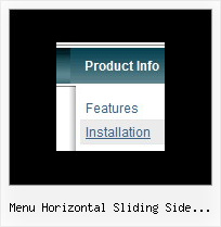 Menu Horizontal Sliding Side Ejemplo Dhtml Rolldown Menu