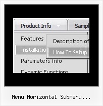 Menu Horizontal Submenu Javascript Html Example Dynamic Menu Example Javascript