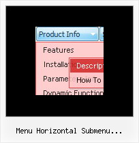 Menu Horizontal Submenu Javascript Html Example Browser Menu