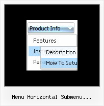 Menu Horizontal Submenu Javascript Html Example Simple Menu Example