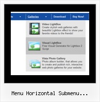 Menu Horizontal Submenu Javascript Html Example Dhtml Expand Menu