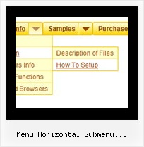 Menu Horizontal Submenu Javascript Html Example Design Drop Menu