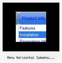 Menu Horizontal Submenu Javascript Html Example Css Menu Examples