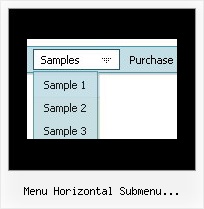 Menu Horizontal Submenu Javascript Html Example Tutorial Javascript