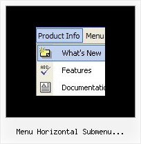 Menu Horizontal Submenu Javascript Html Example Script Menu Horizontal