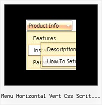 Menu Horizontal Vert Css Scrit Exemple Menu Java Script Download