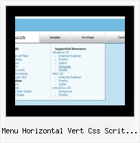 Menu Horizontal Vert Css Scrit Exemple Cool Navigation Buttons