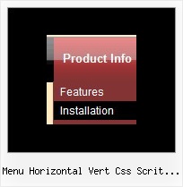 Menu Horizontal Vert Css Scrit Exemple Download