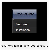 Menu Horizontal Vert Css Scrit Exemple Drop Menu Css