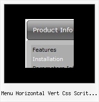 Menu Horizontal Vert Css Scrit Exemple Cascade Menu Horizontal