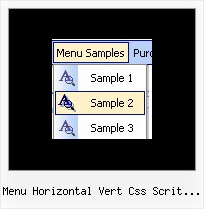Menu Horizontal Vert Css Scrit Exemple Javascript Horizontal Cascading Menus