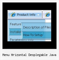 Menu Hrizontal Desplegable Java Dhtml Top Menu
