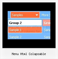 Menu Html Colapsable Javascript Drop Down Example Menu