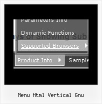 Menu Html Vertical Gnu Vertical Menu On Mouseover