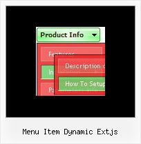 Menu Item Dynamic Extjs Crear Menus Web Javascript