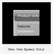 Menu Item Dynamic Extjs Clear Drop Down In Javascript