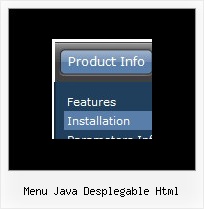 Menu Java Desplegable Html Firework Popup Menu Example