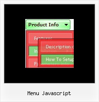 Menu Javascript Drop Down Web Buttons Java Script