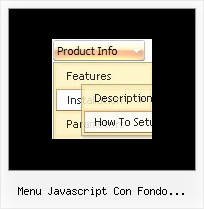 Menu Javascript Con Fondo Transparente Tab Web Menu