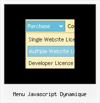 Menu Javascript Dynamique Cross Frame Drop Down Menu
