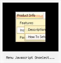 Menu Javascript Onselect Horizontal Javascript Dynamic Menus